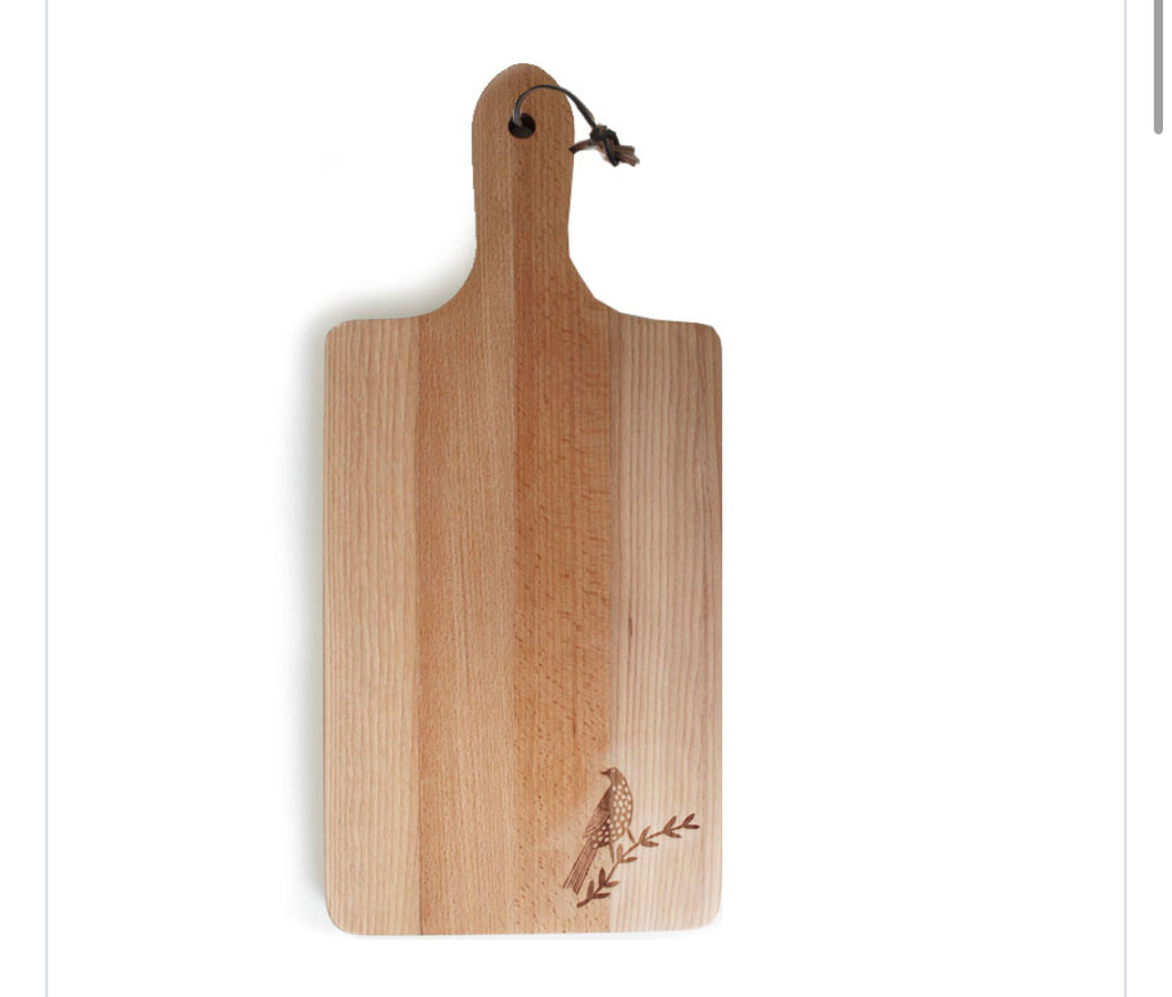 Songbird wooden serving/chopping board