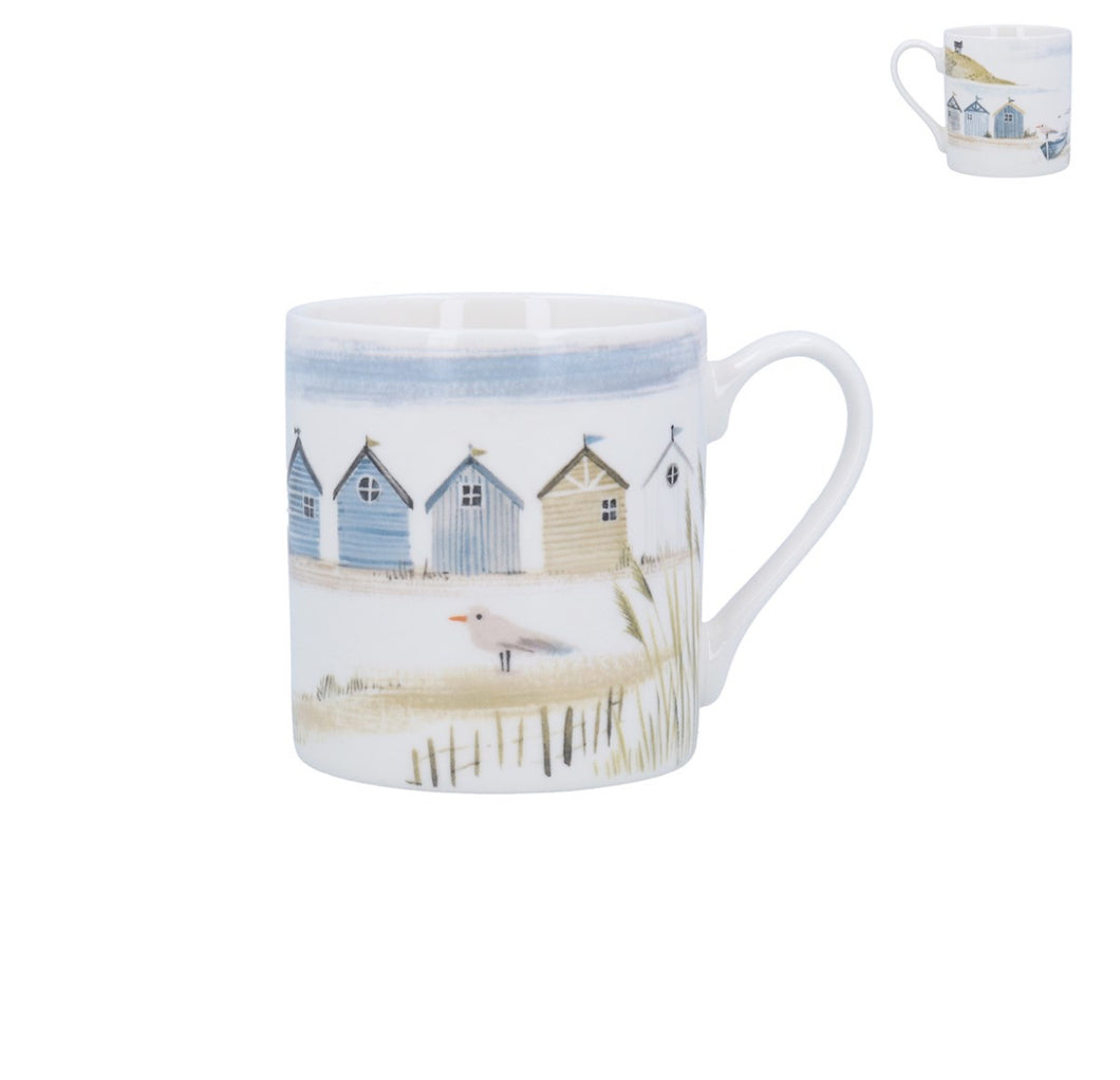 Beach huts mug